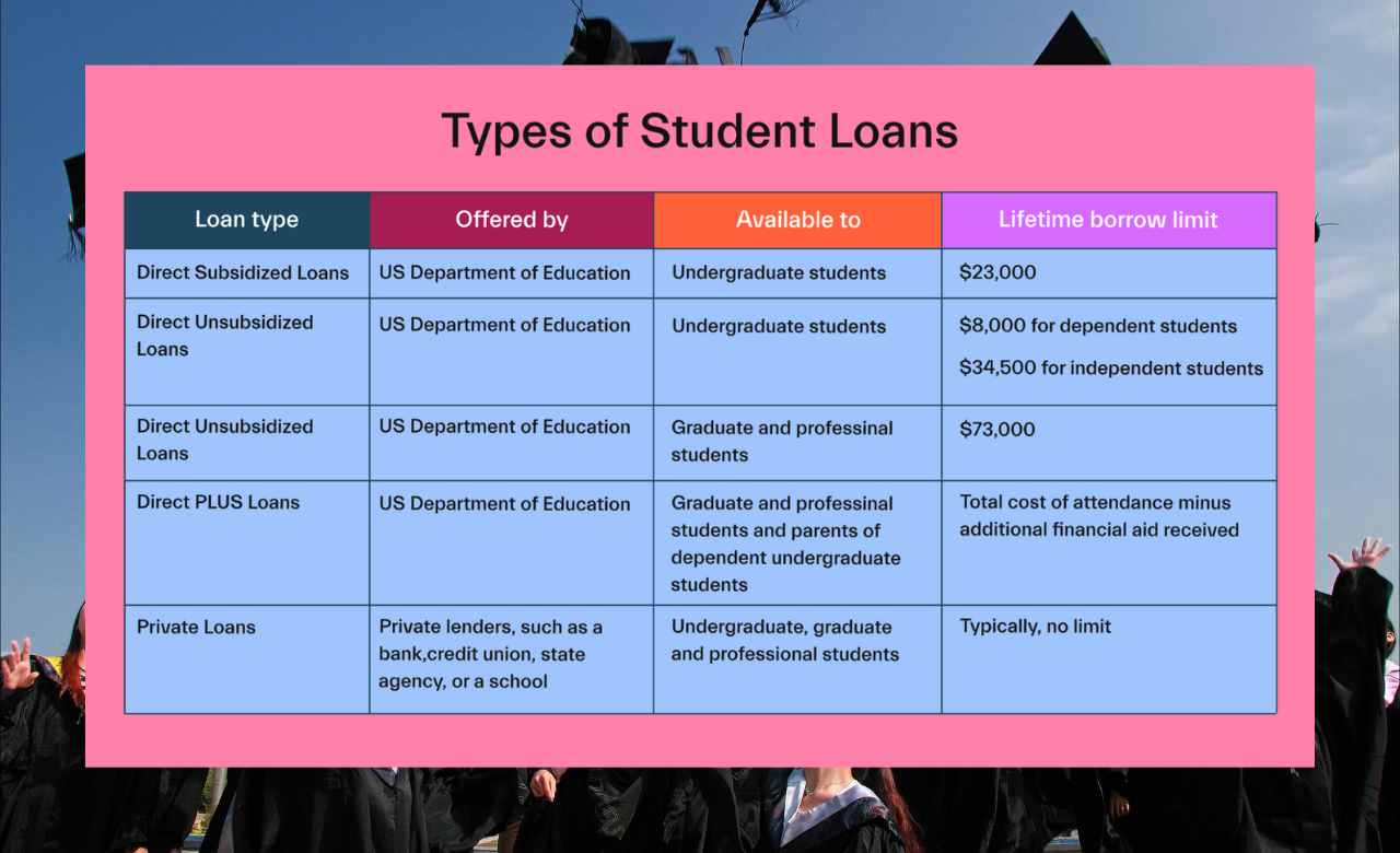 types of student loans